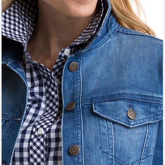 Vineyard Vines Vintage Beach Wash Denim Jacket - Picture 3 of 11